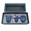 Customized Two Piece Luxury Gift Packing Box with Foam Insert for Tea Cup Display